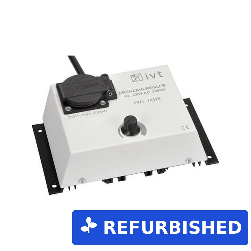 Ivt DR-2000 Hand-Dimmer Wechselspannungssteller Drehzahlregler 2000 W Dimmer (700100) (geöffnet)