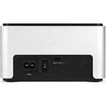 OWCTCDRVDCK. Speichermedien Typ: Festplatte, SSD, Speicherlaufwerk Schnittstelle: Serial ATA III, unterstützte Speicherlaufwerksgrößen: 2.5,3.5" . Hostschnittstelle: USB 3.1 (3.1 Gen 2) Type-C. Produktfarbe: Schwarz, Silber. AC Eingangsspannung: 100 - 240 V, AC Eingangsfrequenz: 50/60 Hz, Ausgangsspannung: 12 V. Breite: 160 mm, Tiefe: 150 mm, Höhe: 85 mm (OWCTCDRVDCK)