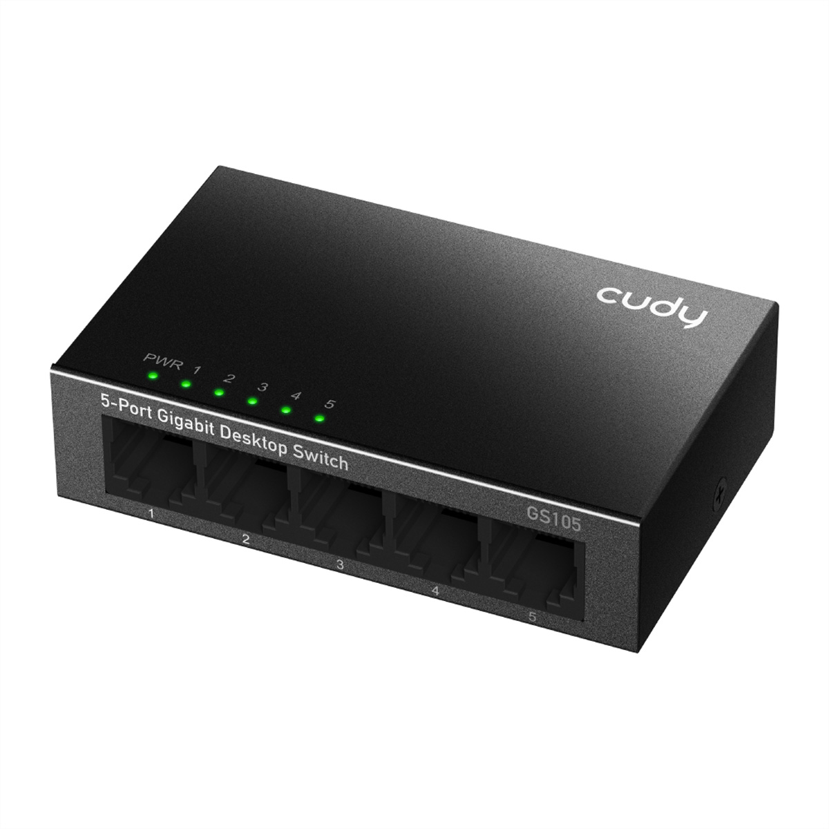Cudy GS105 Gigabit Ethernet Switch 5 Ports Schwarz