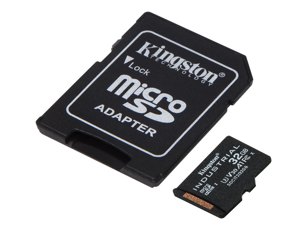Kingston Industrial microSDHC UHS-I Speicherkarte 32 GB Klasse 10 U3 V30 Schwarz
