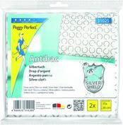 Peggy Perfect Silbertuch "Antibac", 2er Pack antibakterielles Reinigungstuch mit eingewebten - 1 Stück (31025)