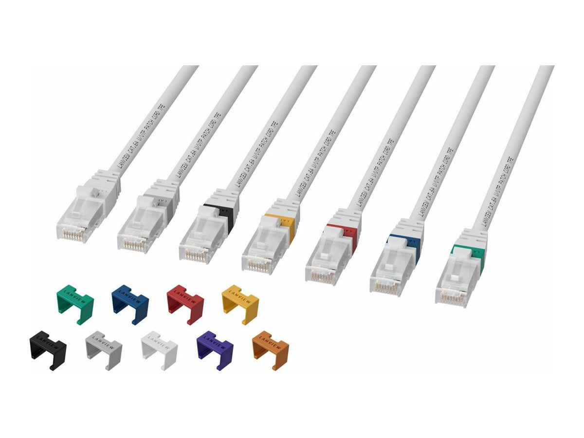 Lanview SmartClick LV-UTP6A01W Netzwerkkabel 1 m Cat 6a UTP Weiß