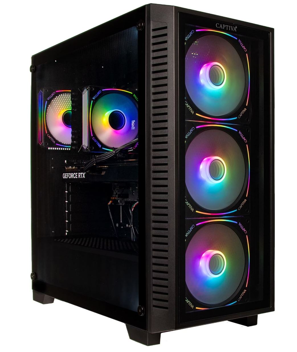Captiva Entry Gaming R99-436 Gaming-PC (Ryzen 7 9850X3D, RTX 5060 Ti 16GB GDDR7, 32GB DDR5, 2TB SSD)