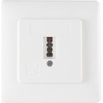 S/CONN maximum connectivity Telefon-Anschlußdose TAE U, Universal für F + N, reinweiß-RAL9010, Unterputz (74001-UW)