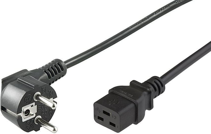 Microconnect PE0771902 Stromkabel Schwarz 1,8 m CEE7/7 C19-Koppler (PE0771902)