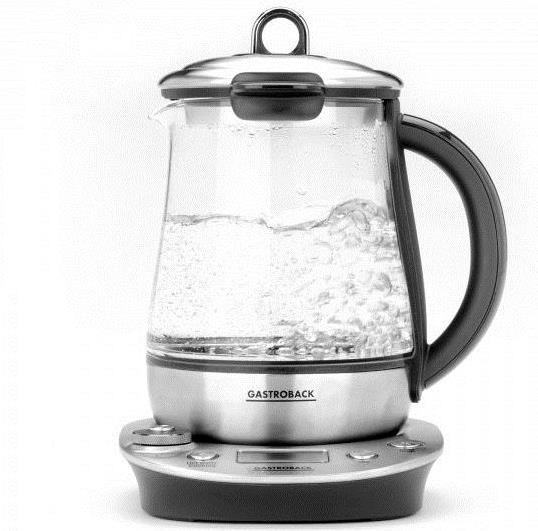 Gastroback Design Tea & More Advanced Teekocher 1,5 l 1400 W Silber - Transparent (42438)