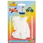 Hama Stiftplatten "Auto, Segelboot, Flugzeug", Blister für Bügelperlen midi, je 1 x Auto (311), Segelboot (333) - 1 Stück (00004576)