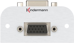 Kindermann 7441000584. Buchsen-Typ: VGA, Module Menge (max): 1 Modul(e). Produktfarbe: Aluminium, Material: Aluminium. Breite: 54 mm, Tiefe (min): 3,2 cm (7441000584)