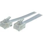 S/CONN maximum connectivity Modular-Anschlußkabel-Western-Stecker 6/4 auf Western-Stecker 6/4, weiß, 15,0m (70095-W)