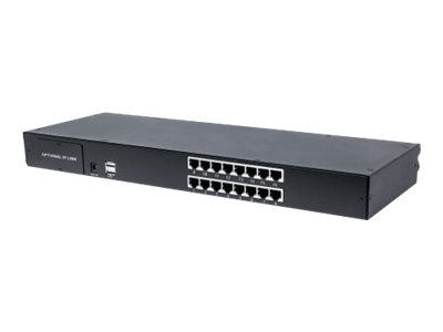 Intellinet Modular 16-Port CAT5 VGA KVM-Switch Schwarz