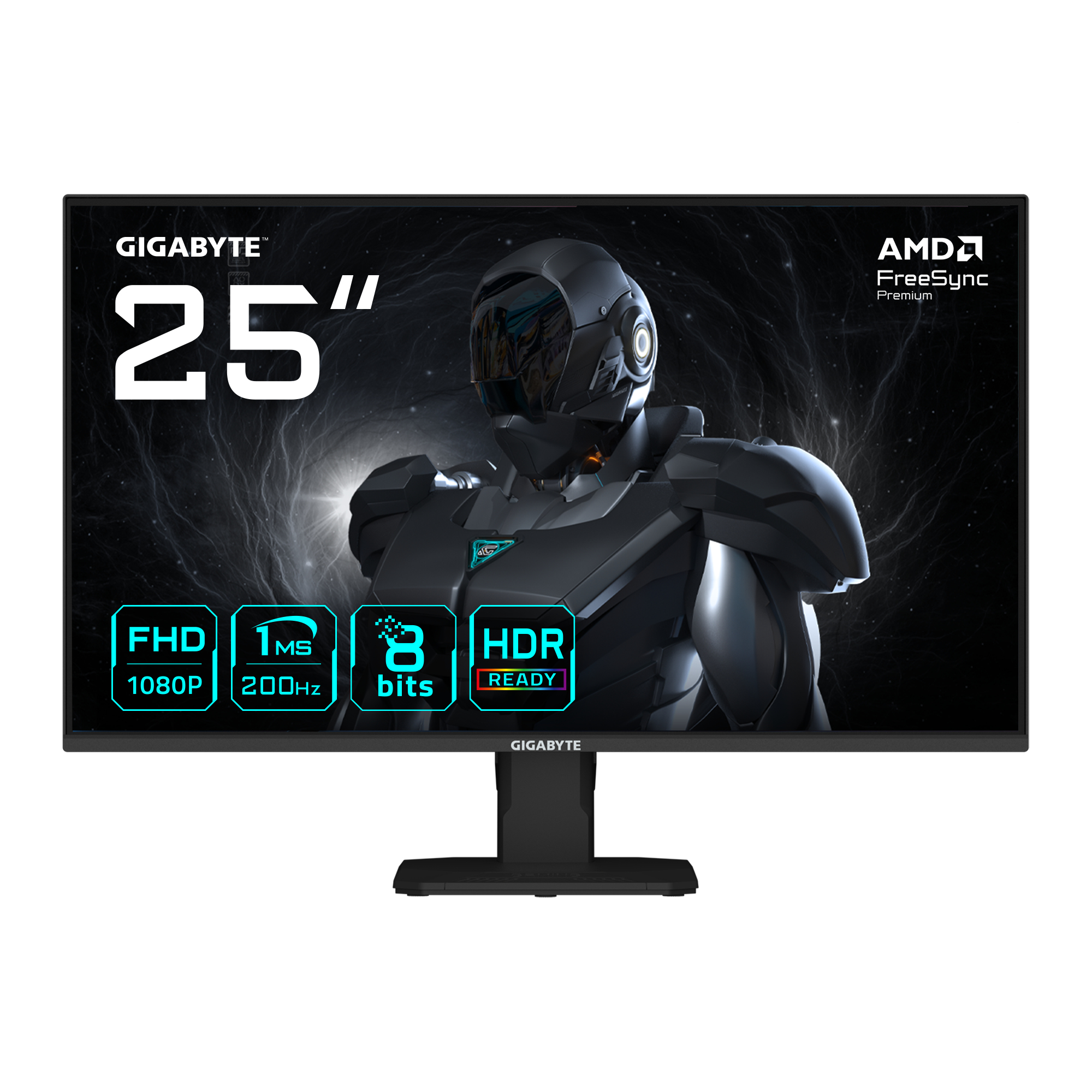GIGABYTE GS25F2 62,23cm 24,5Zoll SS IPS monitor 1920x1080 FHD 200Hz 300cd/m2 2xHDMI 1xDP [Energieklasse E] (GS25F2)