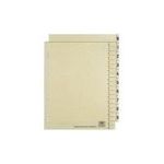 ELBA Trennblätter, 2-seitig bedruckt, chamois, 240 x 300 mm aus Kraftkarton, 200 g-qm, mit Lochrandverstärkung (06455)