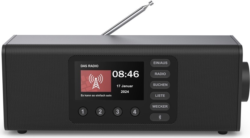 Hama Digitalradio DR2002, FM/DAB/DAB+/Bluetooth® RX, Radiowecker, Stereo, SW (00054262)