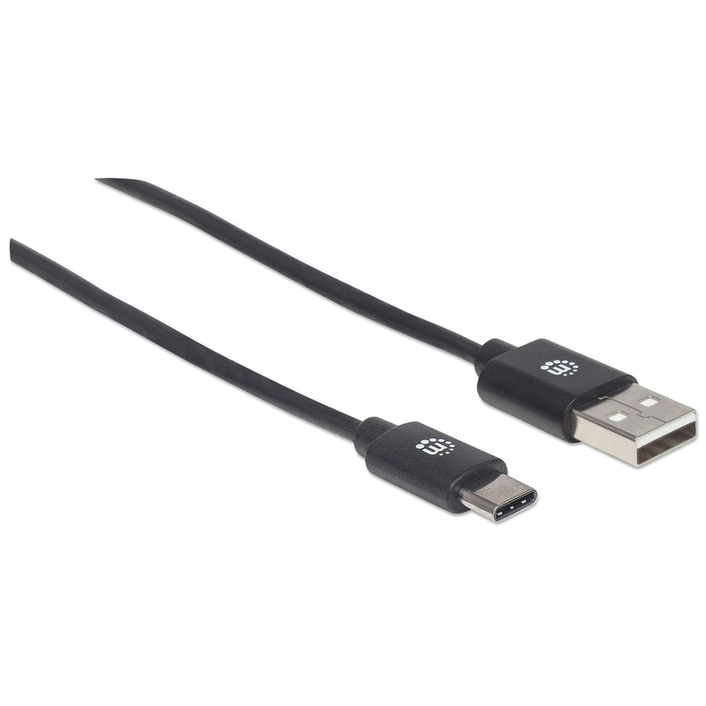 Manhattan USB-C zu USB-A Kabel 1 m Schwarz
