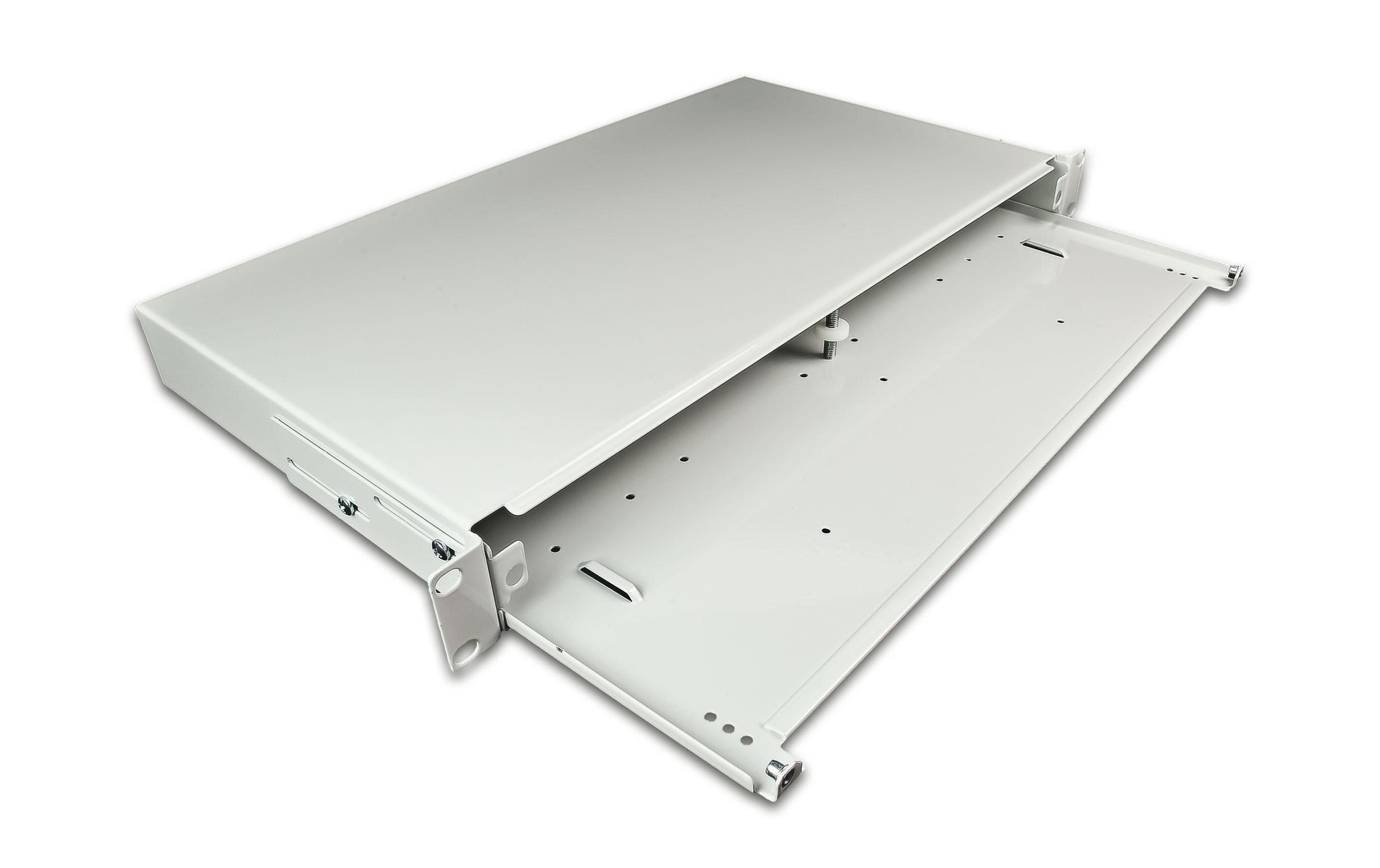 Lightwin LVL GREY PREMIUM 19" LWL Verteilerlade 1HE Leergehäuse Grau