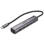 Lindy 4 Port USB 3.2 Gen 2 Typ C Hub Zum Anschluss von vier USB-Geräten Typ C über den USB-Typ-C-Port des Computers (43384)