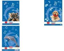 herlitz Arbeitsblock X-Book, DIN A4, Lineatur 1 1. Schuljahr, ohne Rand, 50 Blatt, 80 g-qm, holzfrei, FSC- - 5 Stück (215012)