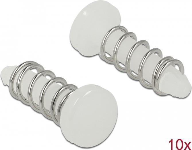 Delock Schnappniete für Kühlkörper - Set 10 Stück weiß (18272)