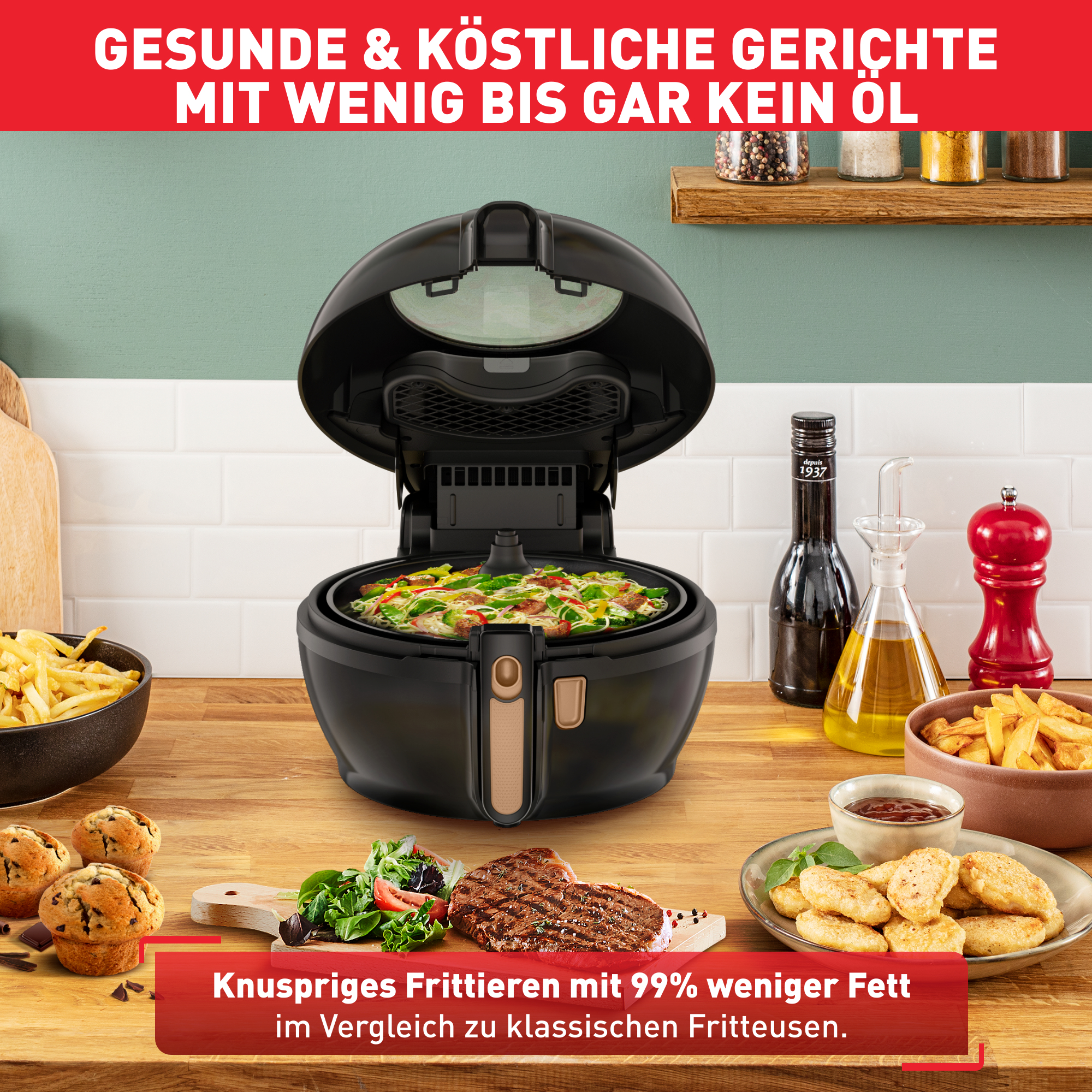 Tefal ActiFry FZ775810 Heißluftfritteuse 1520 W Schwarz