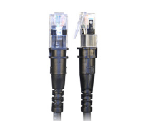 Patchsee ThinPATCH Patchkabel FTP CAT 6a RJ-45 2,7 m Schwarz