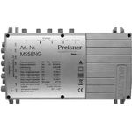 Televes MS58NG. Produktfarbe: Grau. Stecker: F. Breite: 204 mm, Tiefe: 57 mm, Höhe: 130 mm. Abmessungen (BxTxH): 204 x 57 x 130 mm (MS58NG)