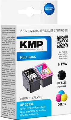 KMP 1763,4005 Druckerpatrone 2 Stück(e) Kompatibel Schwarz (1763,4005)