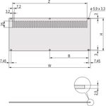 SCHROFF REAR PANEL 4U 84HP PERF. - Rack-Zubehör (30849030)
