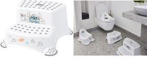 keeeper kids Tritthocker igor "Stitch", zweistiufig, weiß mit Aufdruck, Tragkraft: 120 kg, mit Anti-Rutsch-Füßen, - 1 Stück (1003210031900)