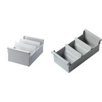 helit Karteitrog A6 quer, lichtgrau, unbestückt einhängbar in Hängeregistraturgestelle, stapelbar, für ca. (H6201882)