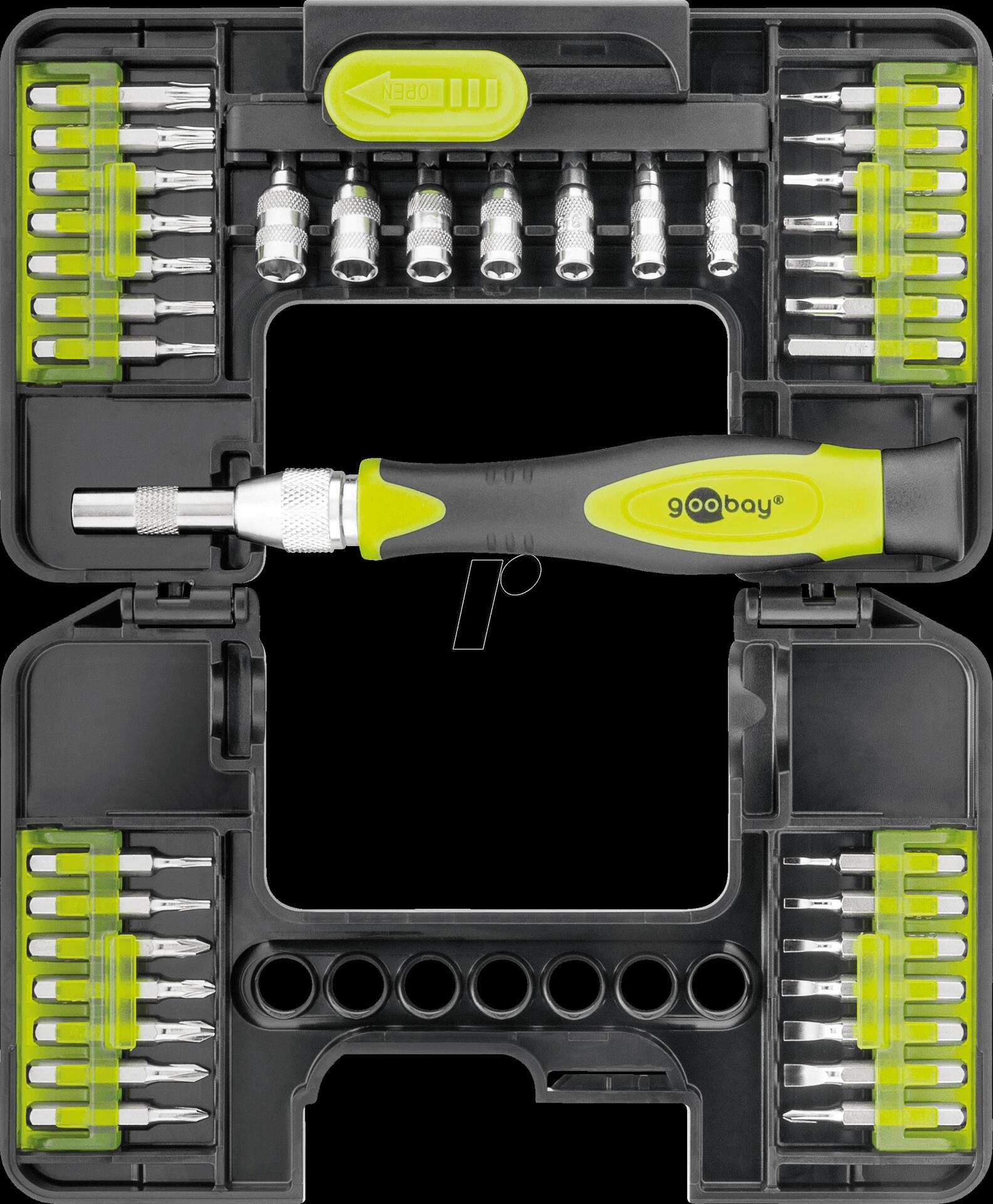 Wentronic goobay Precision screwdriver with bit and socket set (74003)