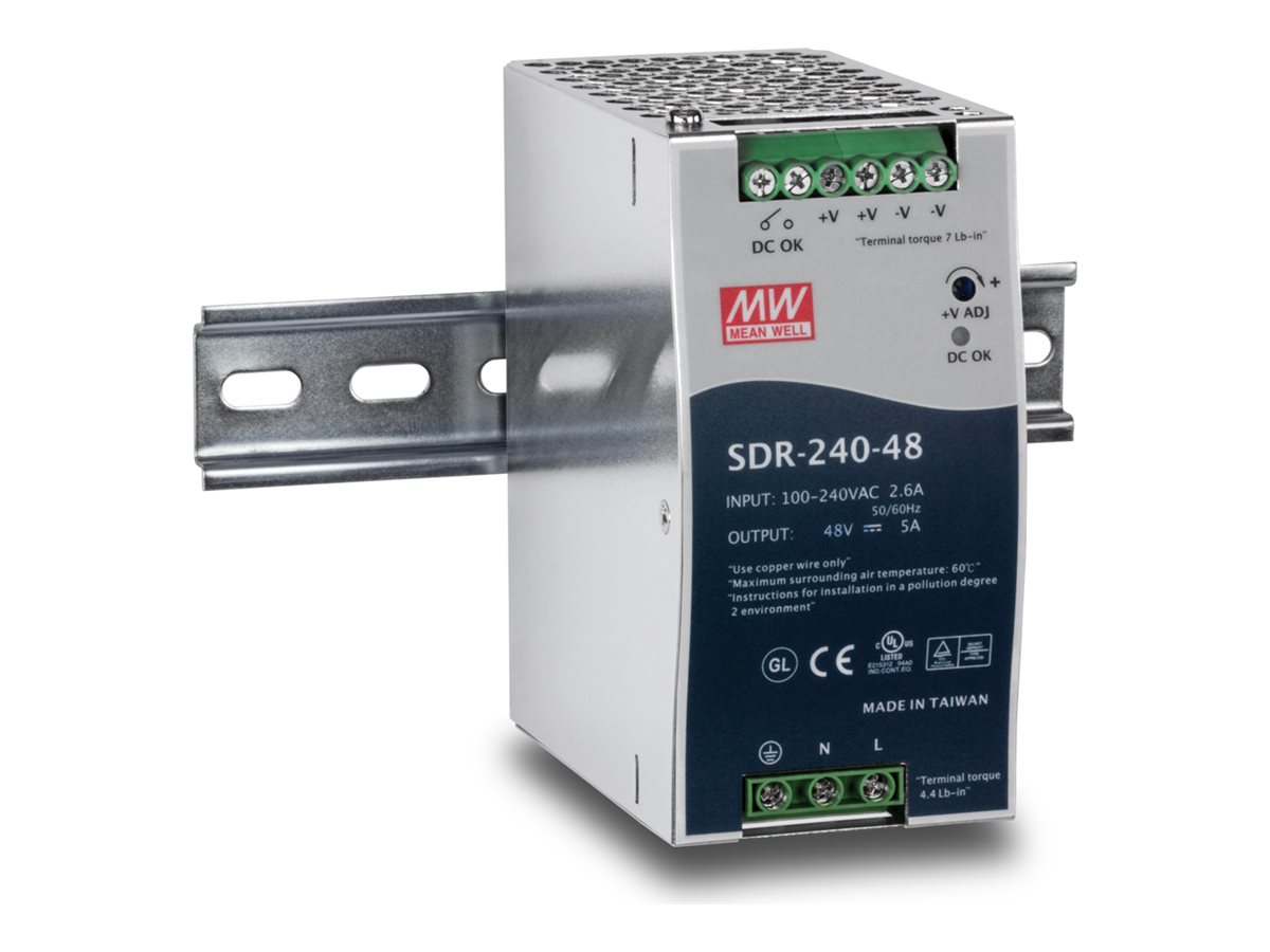 TRENDnet TI-S24048 DIN-Schienennetzteil 48 V 240 W Silber