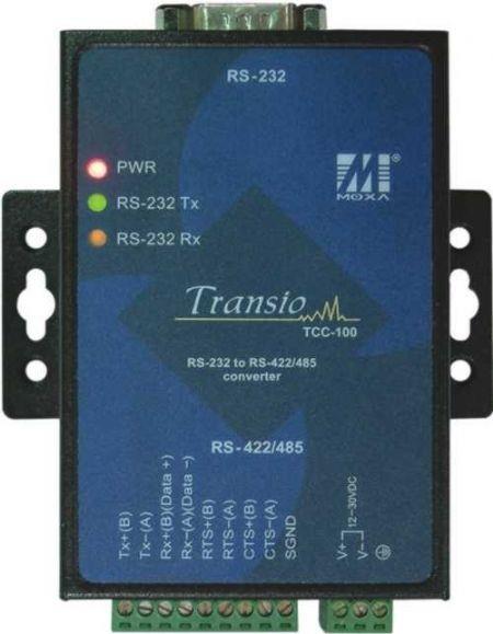 Moxa TCC-100I Isolated RS-232 - RS-422/485 Converter 0.9216Mbit/s Netzwerk Medienkonverter (TCC-100I)