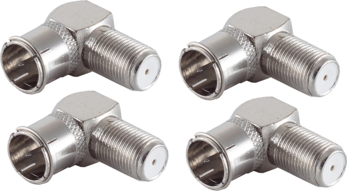 SHVP BS15-300514 - 5x F-Quick Winkel-Adapter F-Stecker auf F-Buchse (BS15-300514)