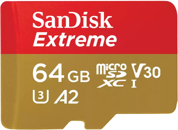 SanDisk micro SDXC karta 64GB Extreme Mobile Gaming (170 MB/s Class 10, UHS-I U3 V30) (SDSQXAH-064G-GN6GN)