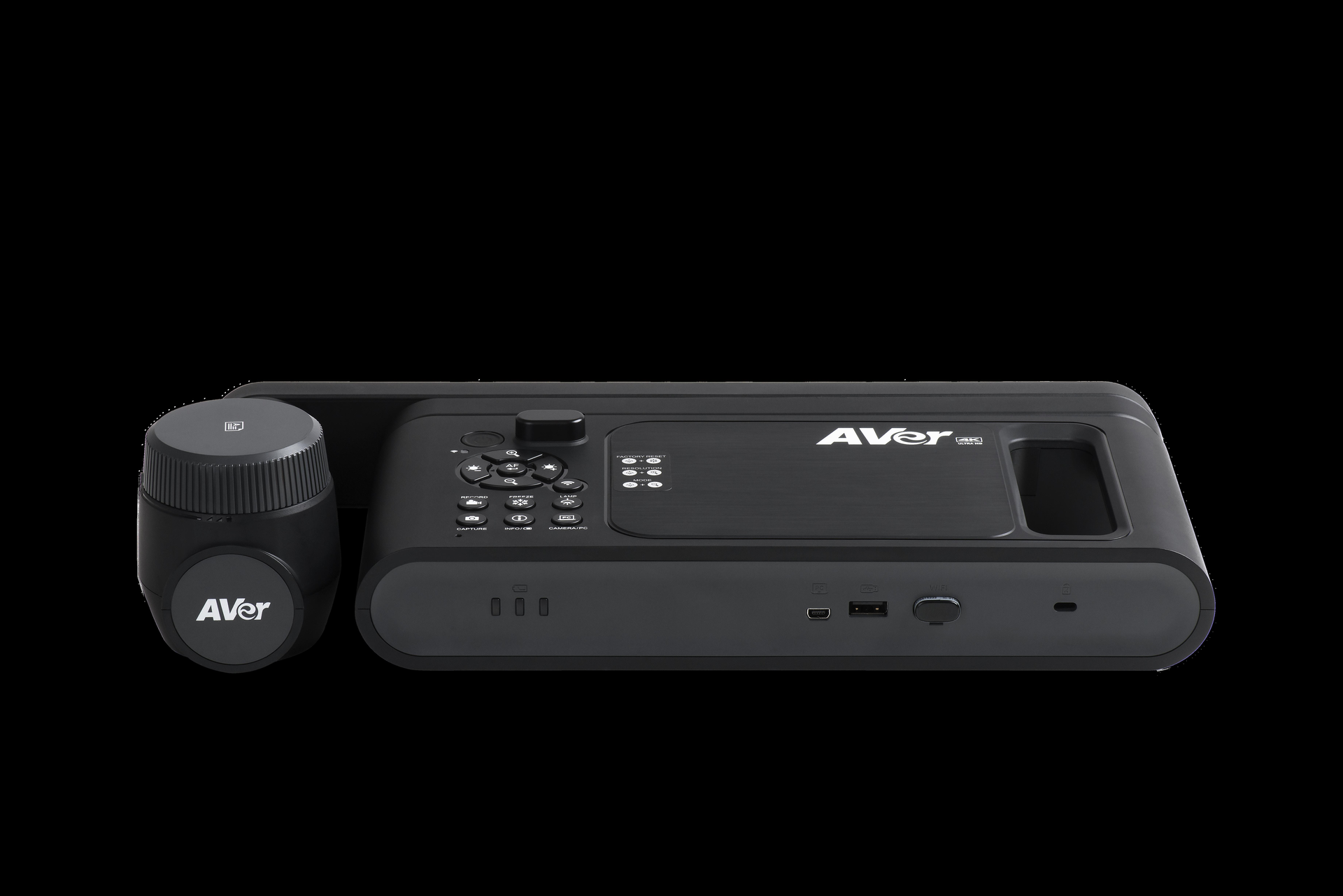 AVer AVerVision M70W Dokumentenkamera 4K Ultra HD 13 MP 60 fps HDMI USB WLAN Schwarz