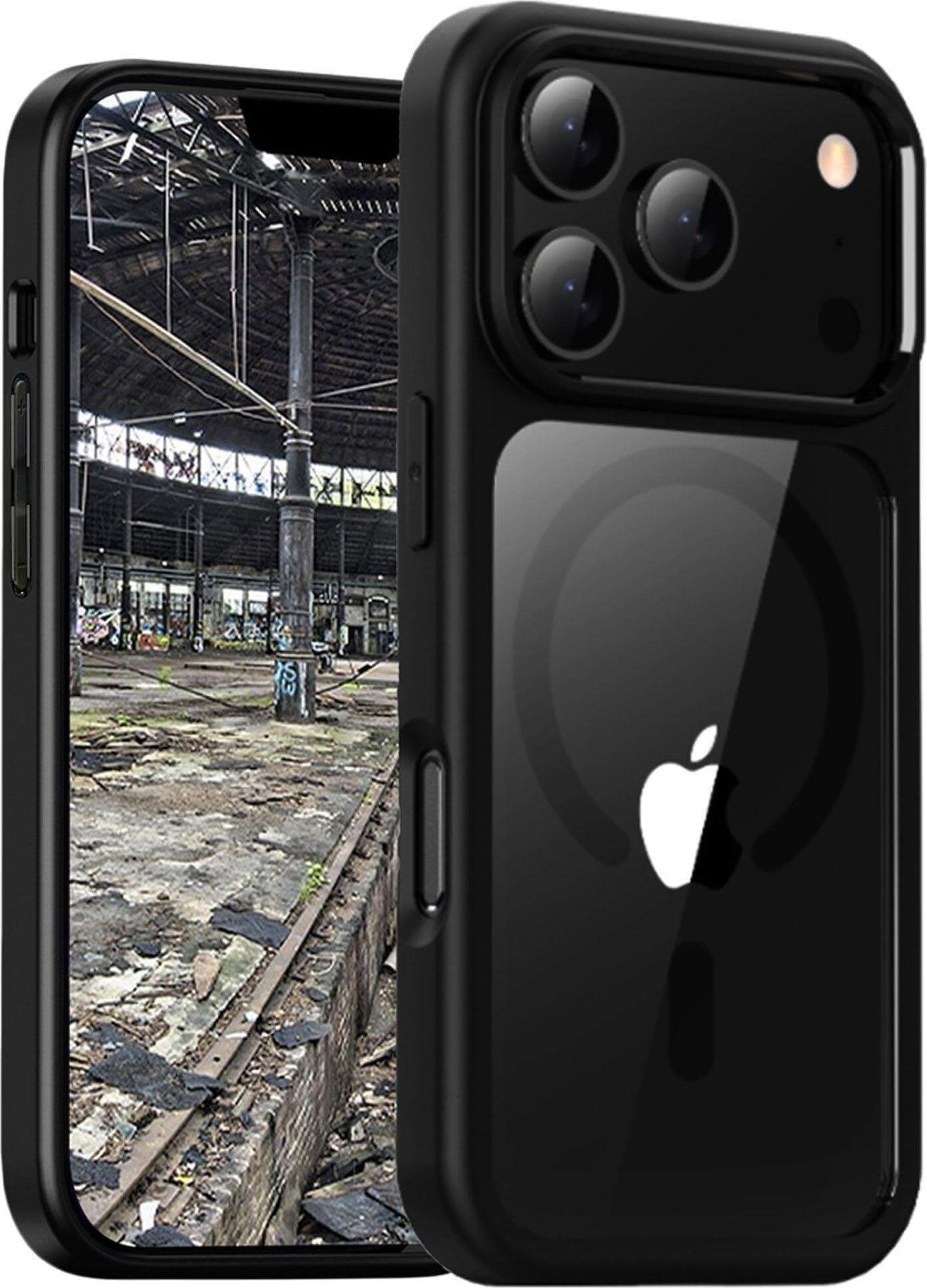 JT Berlin BackCase Pankow Hybrid MagSafe| Apple iPhone 17 Pro Max| schwarz/transparent| (11162)