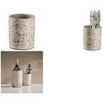 APS Besteckbehälter TERRAZZO, Beton, beige Außendurchmesser: 110 mm, Innendurchmesser: 95 mm, - 1 Stück (11760)