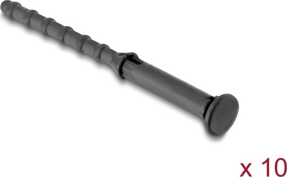 Delock Anti-Vibration Silikon Befestigung für Lüfter 10 Stück schwarz (62191)