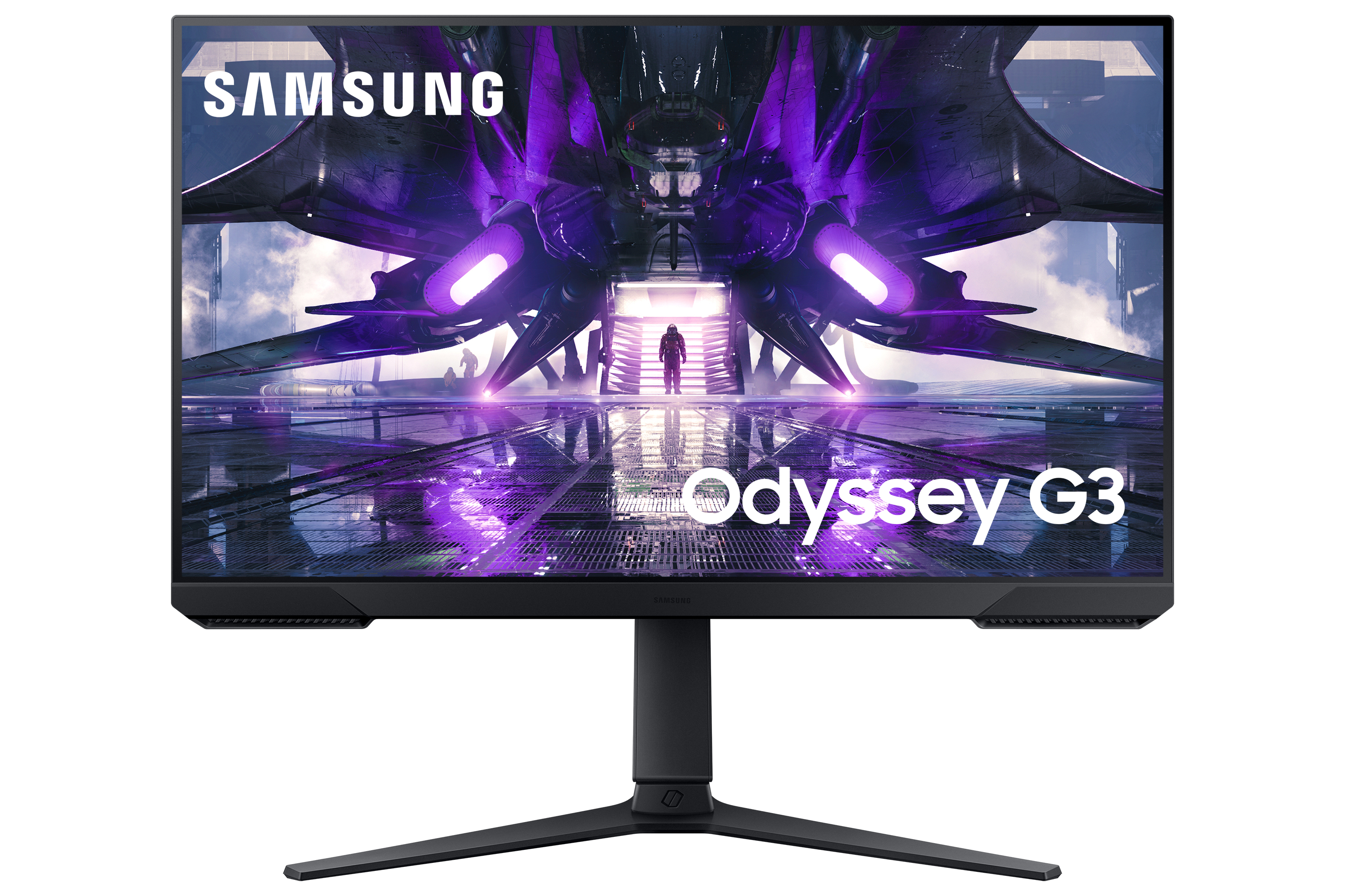 Samsung Odyssey G3 -Full HD Monitor - 27 Zoll - 1.920 x 1.080 Pixel - 144 Hz - IPS 16:9 - Reaktionszeit 1 ms - 3.000:1 - Helligkeit 250 cd/m² - HDMI - Display Port [Energieklasse F] (LS27AG322NUXEN)