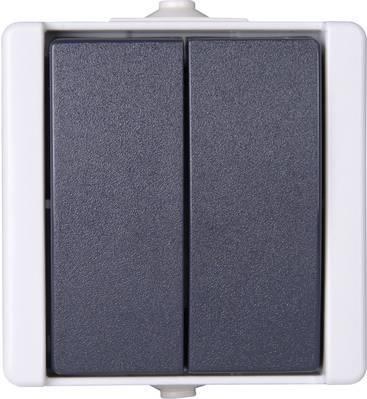 Serienschalter AP-Feuchtraum proAQA grau 10A, 250V (540556009)