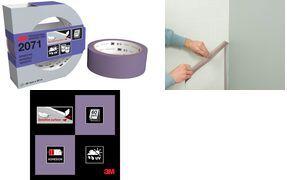 3M Malerabdeckband 2071, 36 mm x 50 m, violett scharfe Farblinien, ideal für empfindliche Oberflächen - 1 Stück (PT207136)