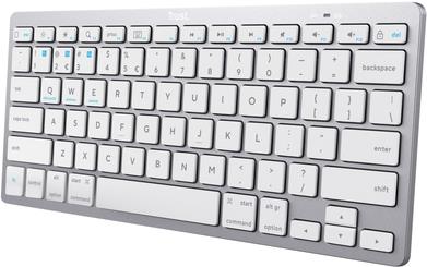 Trust 24653 Tastatur Bluetooth QWERTZ Deutsch Silber - Weiß (24653)