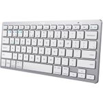 Trust 24653 Tastatur Bluetooth QWERTZ Deutsch Silber - Weiß (24653)