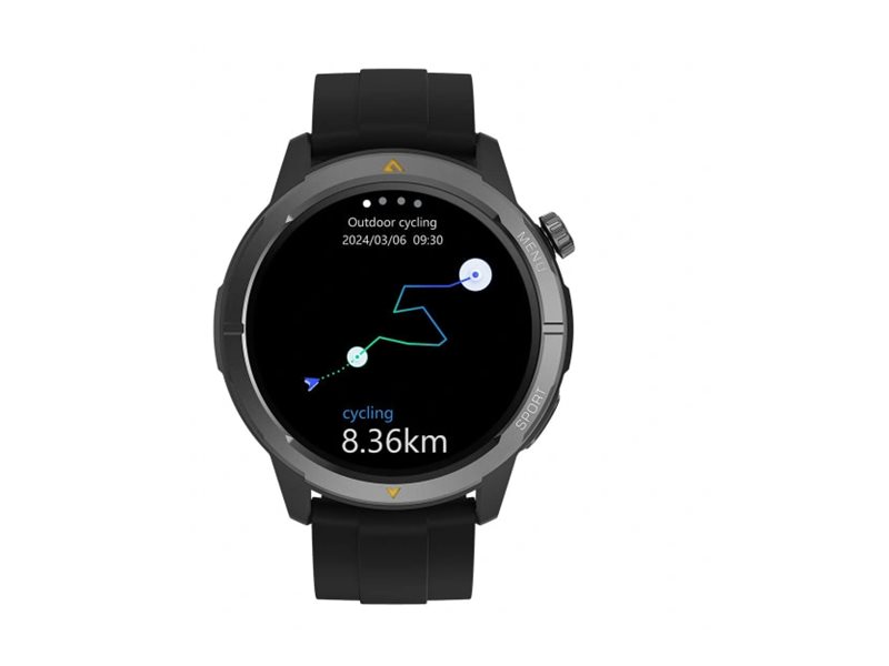 AGM Mobile Legion 1,43" AMOLED Smartwatch Bluetooth GPS Schwarz