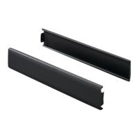 Rittal Blenden für Sockel "Flex-Block", geschlossen, 100 mm hoch, 1200 mm lang, schwarz RAL 9005, VE = 2 Stück Als Front- / Rückblenden oder Seitenblenden verwendbar (8100.120)