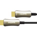 Optisches Hybrid HDMI™ 2.0 Anschlusskabel, 4K2K / UHD 60Hz, vergoldete Stecker und Kupferkontakte, schwarz, 90m, PYTHON® Series (GC-M0158)