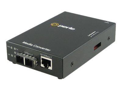 Perle S-110P-M2SC2-XT Medienkonverter 100 Mbit/s 1310 nm Multi-Modus RJ-45/SC Schwarz