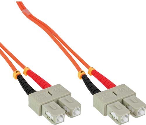 InLine® LWL Duplex Kabel, SC/SC 50/125µm, 0,5m (83555)