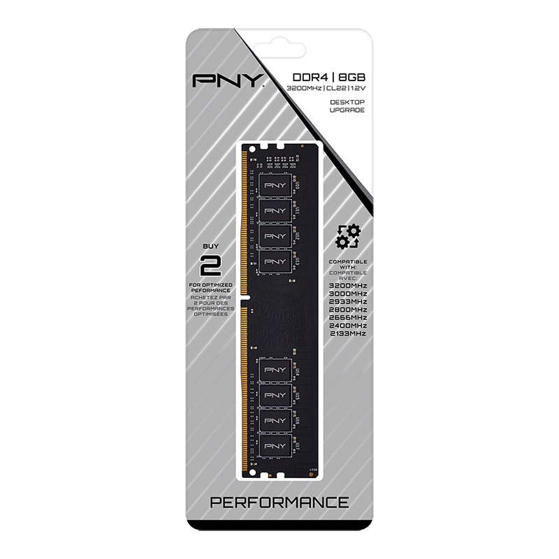 PNY MD8GSD43200-TB Speichermodul 8 GB DDR4 3200 MHz Schwarz