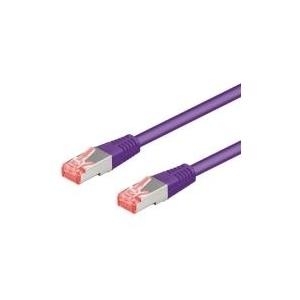 RNS® Patchkabel mit Rastnasenschutz, Cat. 6A, S/FTP, PIMF, halogenfrei, 500MHz, violett, 1,5m, Good Connections (8060-H015V)